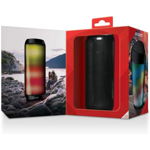  ISound iSound - iGlowSound Tower - Wireless, Rechargeable, Water Proof Speaker, with Built-in LED Light Show and Huge True Stereo Sound Plus - NFC Compatible for Quick Pairing