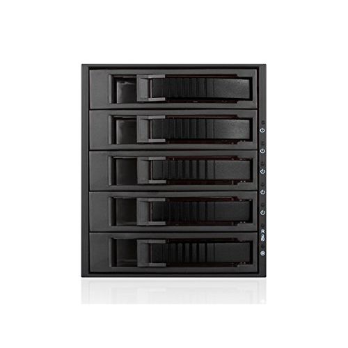  IStarUSA Group iStarUSA Group 3x5.25 to 5x3.5 Hotswap SASSATA 6.0 GBs Black (BPU-350SATA-BLACK)