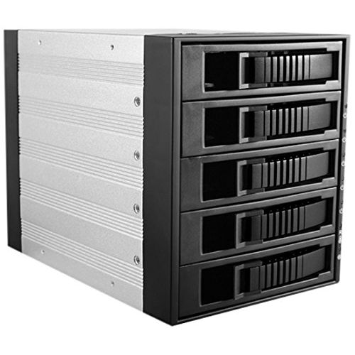  IStarUSA Group iStarUSA Group 3x5.25 to 5x3.5 Hotswap SASSATA 6.0 GBs Black (BPU-350SATA-BLACK)