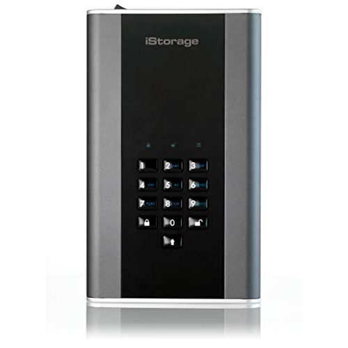  iStorage diskAshur DT2 256-bit 2TB USB 3.1 secure encrypted desktop hard drive IS-DT2-256-2000-C-G