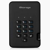 iStorage diskAshur2 256-bit 1TB USB 3.1 secure encrypted hard drive - Black IS-DA2-256-1000-B