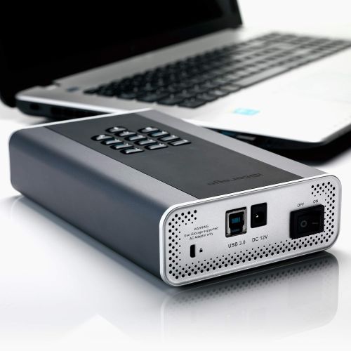  iStorage diskAshur DT2 256-bit 8TB USB 3.1 FIPS Level 3 Certified, Secure encrypted Desktop Hard Drive IS-DT2-256-8000-C-X