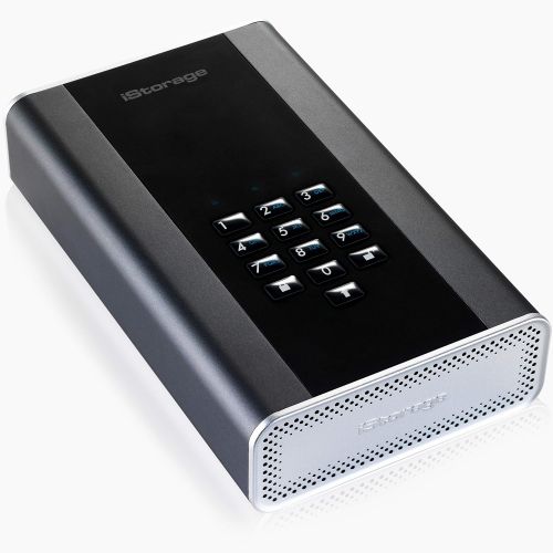  iStorage diskAshur DT2 256-bit 8TB USB 3.1 FIPS Level 3 Certified, Secure encrypted Desktop Hard Drive IS-DT2-256-8000-C-X