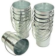 [아마존베스트]ITALIA 12 Pack quality Metal Bucket Party Favor Sizes 4.15x 5.31 12 Pack