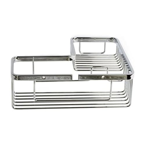  ITALIA Italia NA0607 Naples Corner Shower Basket, Polished Chrome