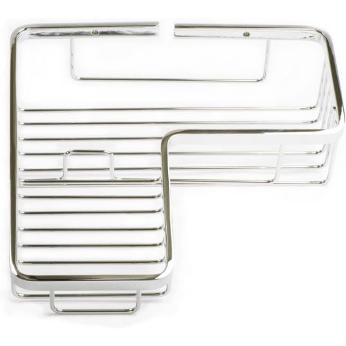  ITALIA Italia NA0607 Naples Corner Shower Basket, Polished Chrome