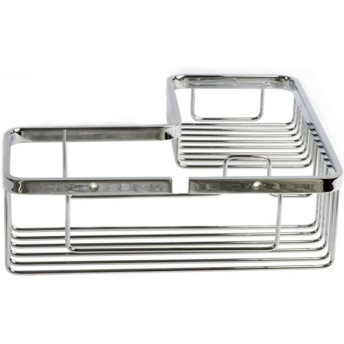  ITALIA Italia NA0607 Naples Corner Shower Basket, Polished Chrome