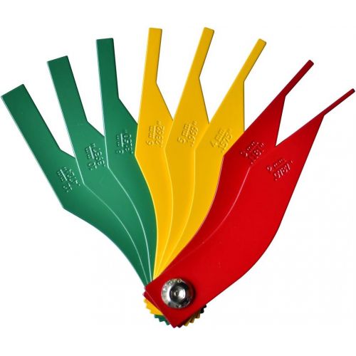  ITEQ Brake Lining Thickness Gauge 8 Piece SAE & Metric Steel Constructions