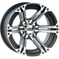 ITP SS ALLOY SS212 Black Wheel with Machined Finish (12x7/4x110mm)