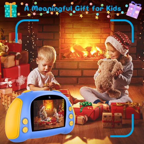  ITSHINY Kids Camera for Boys Girls - Upgrade Kids Selfie Camera, Birthday Gifts for Girls Age 3-9, HD Digital Video Cameras for Toddler, Portable Toy for 3 4 5 6 7 8 Year Old Girl with 32G