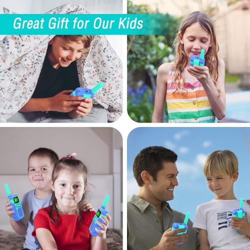  [아마존베스트]ITSHINY Kids Walkie Talkies with 22 Channels & 3 Mile Range for Outdoor Hiking Camping Children Toy Gifts for 3-12 Year Old Boys Girls -Blue