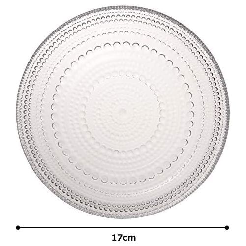  Iittala Kastehelmi 000945 Plate 17 cm Transparent