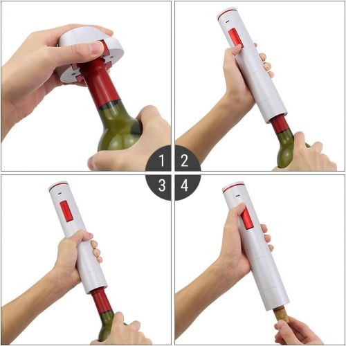  [아마존베스트]iTronics IC700 Electric Wine Opener Rechargeable Automatic Electric Corkscrew Wine Bottle Opener with Removeable Foil Cutter, Elegant White