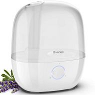 [아마존 핫딜] ITvanila iTvanila Humidifiers for Bedroom, Powerful 30 Hour Cool Mist Humidifier, New Safety and Engineering Structure, Auto Shut Off, Whisper Quiet for Baby Room, 2.5L, BPA Free