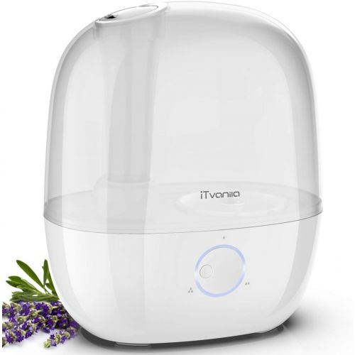  [아마존 핫딜] ITvanila iTvanila Humidifiers for Bedroom, Powerful 30 Hour Cool Mist Humidifier, New Safety and Engineering Structure, Auto Shut Off, Whisper Quiet for Baby Room, 2.5L, BPA Free