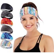 IUGA Yoga Headband for Women, Non-Slip Sweabands for Workout, Running, Yoga Sport, 6 Styles Womens Fashion Headband, Performance Elastic