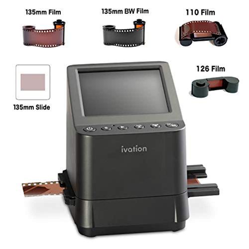  IVATION Ivation High Resolution 23MP Film Scanner Converts 135, 110, 126, Black and White, Films Slides and Negatives into Digital Photos, Vibrant 3.5 3.5 Color LCD Display, Easy Quick Loa