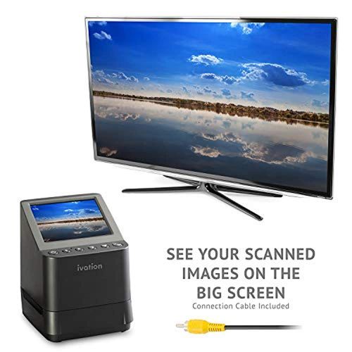  IVATION Ivation High Resolution 23MP Film Scanner Converts 135, 110, 126, Black and White, Films Slides and Negatives into Digital Photos, Vibrant 3.5 3.5 Color LCD Display, Easy Quick Loa