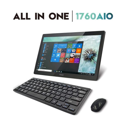  IVIEW iView 1760AIO All in One ComputerTablet, 17.3 IPS 1920 x 1080 Touch Screen, Intel Apollo Lake N3350 CPU, 4GB32GB (Upgradable), Windows 10, WiFi 2.45GHz, Front Camera, Wireless K