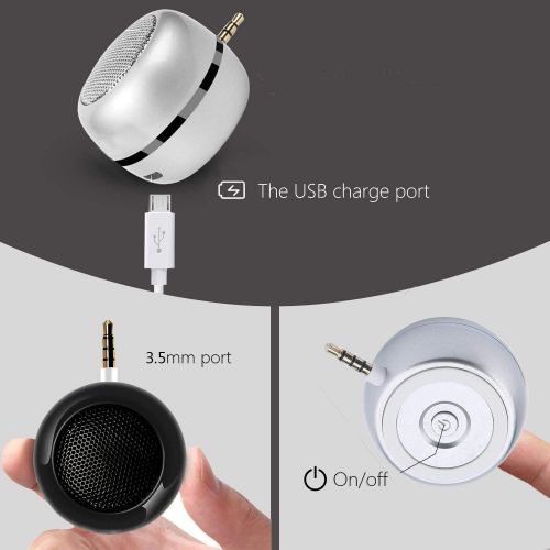  [아마존베스트]I-VOM 3W Mini Portable Line-in Speaker with Clear bass 3.5mm AUX Audio Interface, Plug and Play for Phone iPhone, iPad, iPod, Touch,Tablet, Computer (Black)