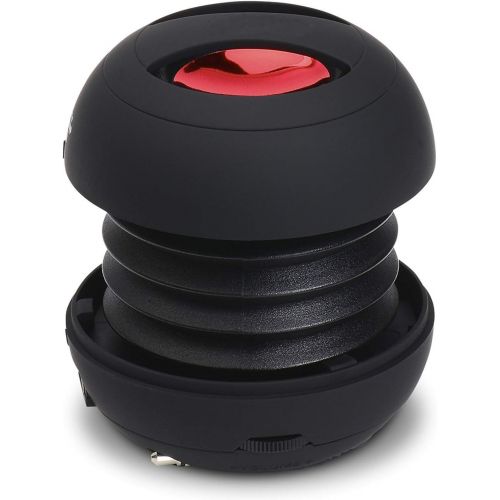  I-VOM Portable Mini Capsule Speaker with Rechargeable Battery and Expandable Bass Resonator for iPhones,Ipad,iPod, MP3 Players, Computers, Laptops, Cell Phones (Black)