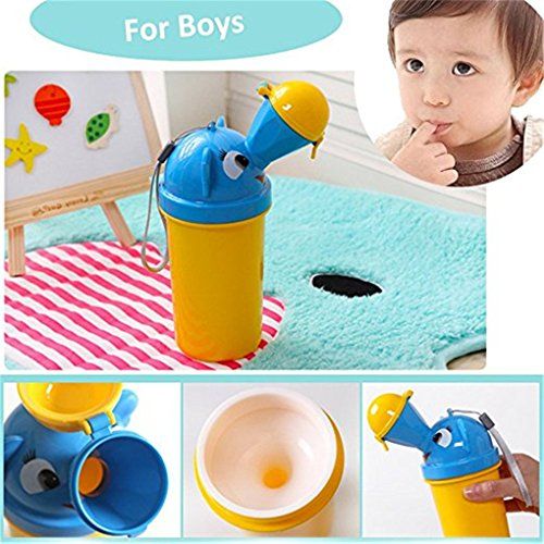  [아마존베스트]IVYRISE Baby Boy Travel Portable Cartoon Elephant Potties Urinal Car Emergency Toilet, Baby Outing...