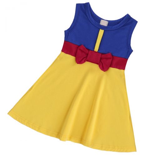  IWEMEK Baby Girls Princess Snow White Mermaid Cosplay Birthday Pageant Fancy Costume Bowknot Summer Tutu Dress Up Outfit