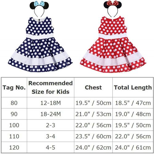  IWEMEK Girls 50s Vintage Polka Dots Party Fancy Costume Tutu Dress up Cap Sleeve Princess Dance Leotard Retro Swing Dress & Headband