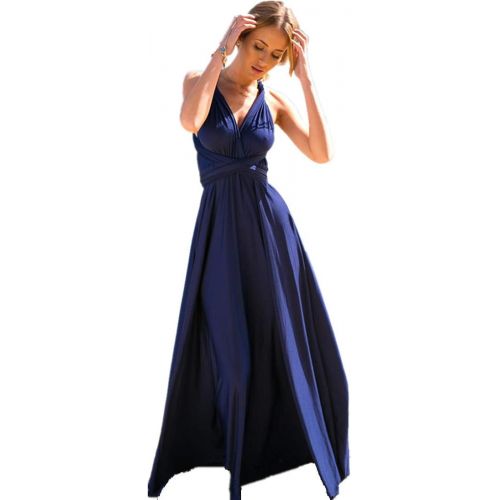  [아마존 핫딜] [아마존핫딜]IWEMEK Women Transformer Evening Long Prom Dress Multi-Way Wrap Convertible Floor Length Wedding Halter Maxi Gown High Elasticity