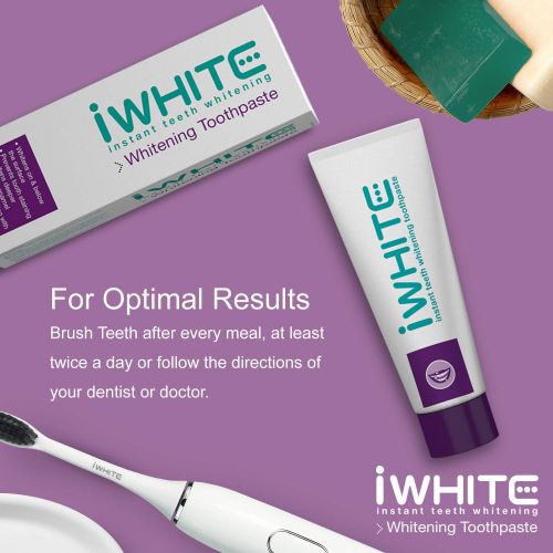  [아마존 핫딜]  [아마존핫딜]IWHITE iWhite Instant Active Teeth Whitening Zahnpasta | Zahnaufheller | Wiederaufbau von Zahnschmelz