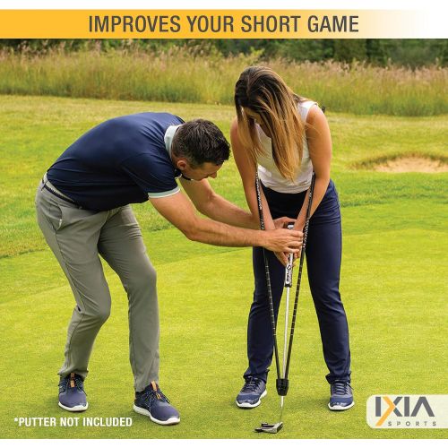  [아마존베스트]IXIA Sports - True Pendulum Motion (TPM) - Golf Putting Training Aid - Universal Tool for Adults, Kids, Juniors, Men, Women, Gift, Putter, Golf Channel School of Golf, Attaches to