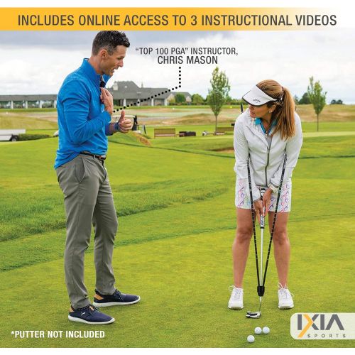  [아마존베스트]IXIA Sports - True Pendulum Motion (TPM) - Golf Putting Training Aid - Universal Tool for Adults, Kids, Juniors, Men, Women, Gift, Putter, Golf Channel School of Golf, Attaches to