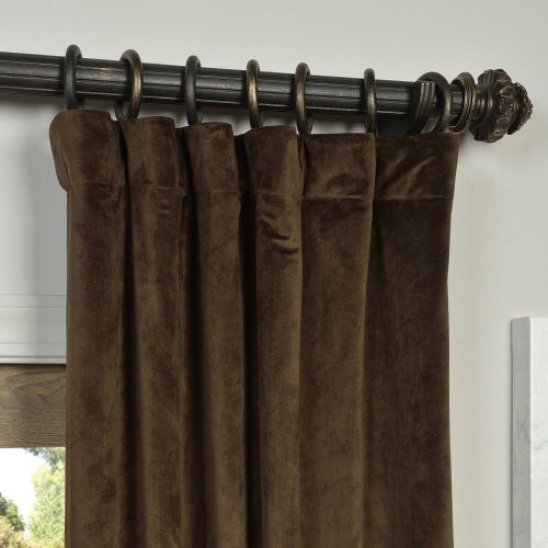  IYUEGO Pinch Pleat Solid Velvet Lining 90% Blackout Curtain Thermal Insulated Patio Door Curtain Panel Drape For Traverse Rod and Track, Off White 120W x 84L Inch (set of 1 Panel)