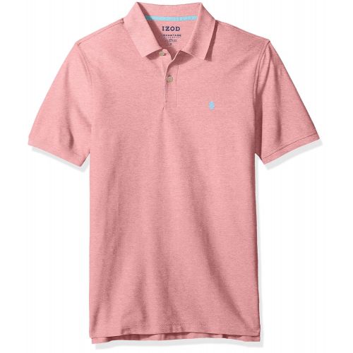  IZOD Mens Advantage Performance Short Sleeve Solid Polo