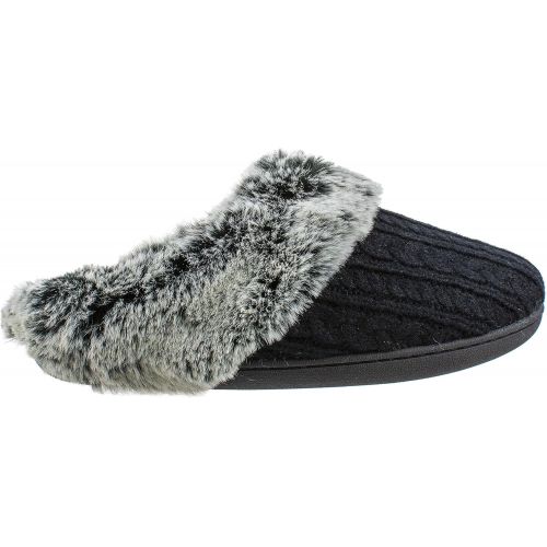  [아마존 핫딜] IZOD Womens Memory Foam Slippers, Winter Warm Slip On Scuff Clogs, Multiple Colors Available,Womens Size 5 to 10