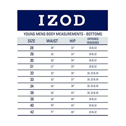  IZOD Mens Young Athletic Performance Shorts