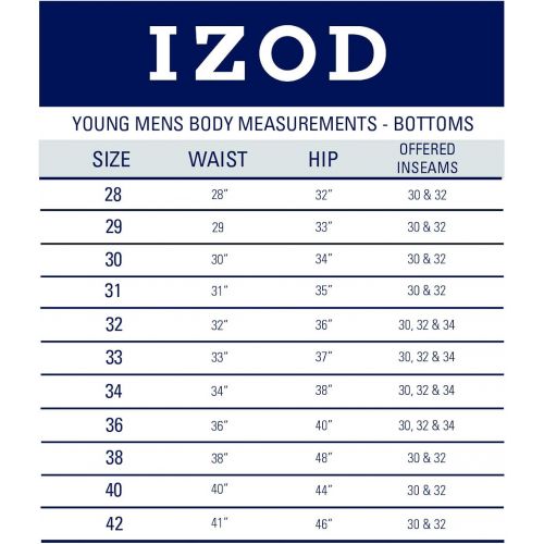  IZOD Mens Young Athletic Performance Shorts