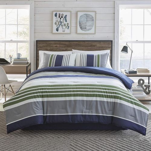  IZOD Jackson Comforter Set, King, Blue