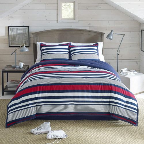  IZOD Comforter Set, Full, Varsity Stripe