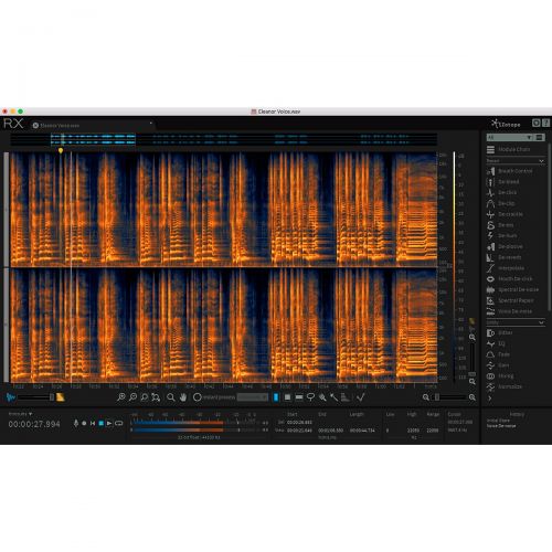  IZotope iZotope},description:RX is the industry standard audio repair tool that’s been used on countless albums, movies, and TV shows to restore damaged, noisy audio to pristine condition.