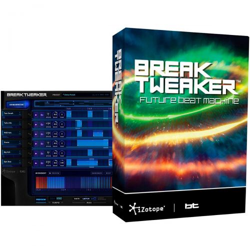  IZotope iZotope},description:Designed by BT and developed by iZotope, BreakTweaker is not just a drum machine: its a drum sculpting and beat sequencing environment that blurs the line betw