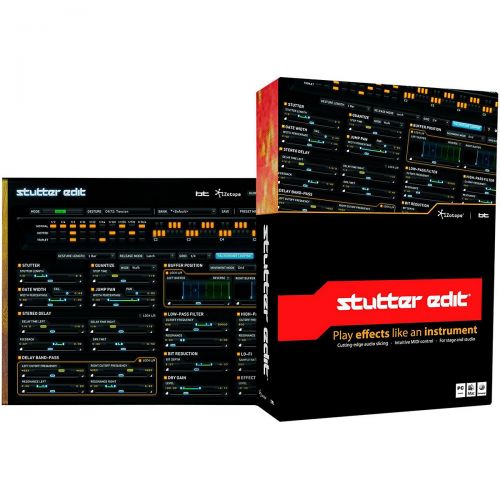  IZotope iZotope},description:Stutter Edits features revolve around an innovative engine that continuously samples live audio, storing that audio in a buffer that can be manipulated in a my