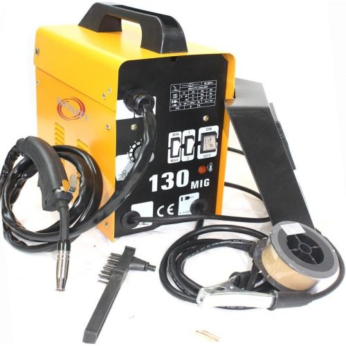  I_S IMPORT 120AMP MIG130 110V Flux Core Auto Feed Welding Machine Welder WSpool Wire & Fan