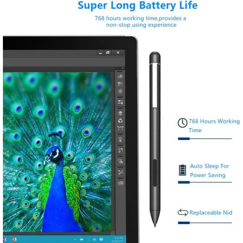  [아마존베스트]Iafer Pen Microsoft Surface Pro 6, Surface Laptop 2, Surface Go, Surface Pro 4, Pro 3, Surface Book 2, Book 1, Surface 2018, Surface 2017, Laptop Active Stylus,1024 Level Pressure Sensit
