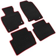 Iallauto Fit For Mazda CX-5 2017 All Weather Floor Mats Cab Front & Rear Rubber Mat Floor Liners