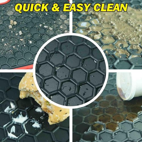  Iallauto Fit For Mazda CX-5 2017 All Weather Floor Mats Cab Front & Rear Rubber Mat Floor Liners