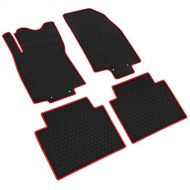 Iallauto Fit Nissan Rogue 2014-2017 2 Row Seats All Weather Floor Mats Cab Front & Rear Rubber Mat Floor Liners