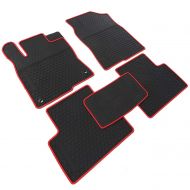 Iallauto All Weather Floor Mats Cab Front & Rear Rubber Mat Floor Liners Fit Honda Civic 2017