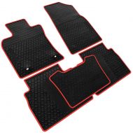 Iallauto iallauto Compatible for Toyota Camry 2018 2019 Heavy Duty Rubber Front & Rear Floor Mats Liners Vehicle All Weather Guard Black Carpet