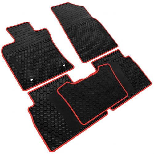  Iallauto iallauto Compatible for Toyota Camry 2018 2019 Heavy Duty Rubber Front & Rear Floor Mats Liners Vehicle All Weather Guard Black Carpet